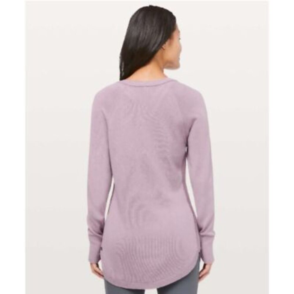 Women's‎ Lululemon Hello Aloe Pullover Long Sleeve Sweater Pink Medium 6/8 - Picture 2 of 11